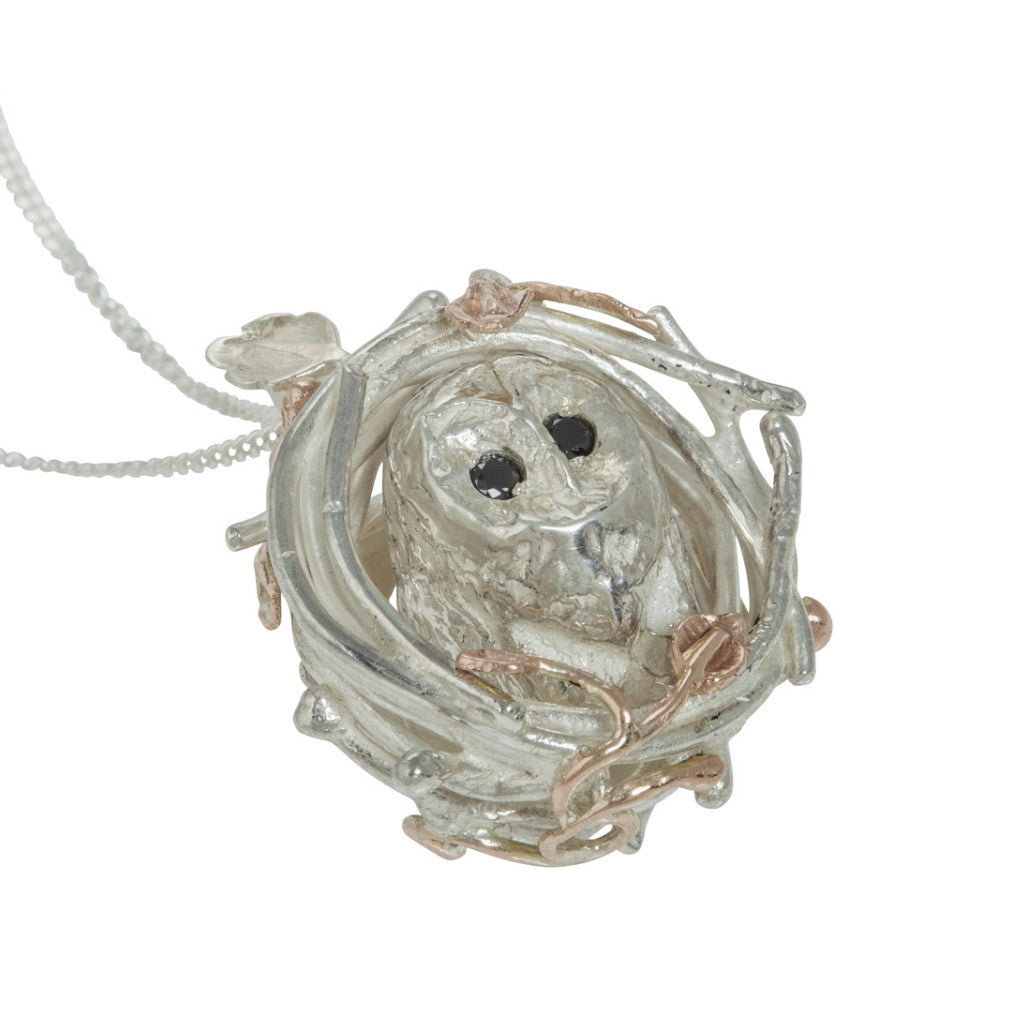 Barn hot sale owl necklace